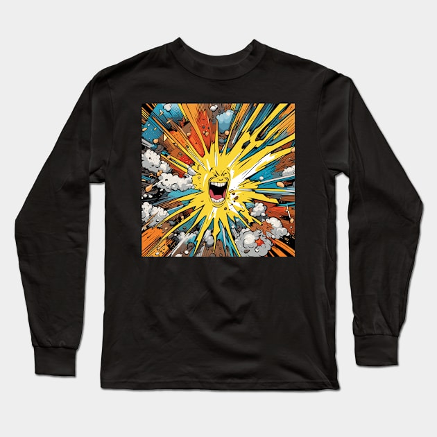 happy explosion Long Sleeve T-Shirt by Kingrocker Clothing